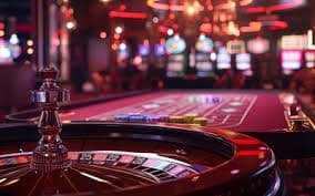 Live casino studio control room with multiple dealer stations